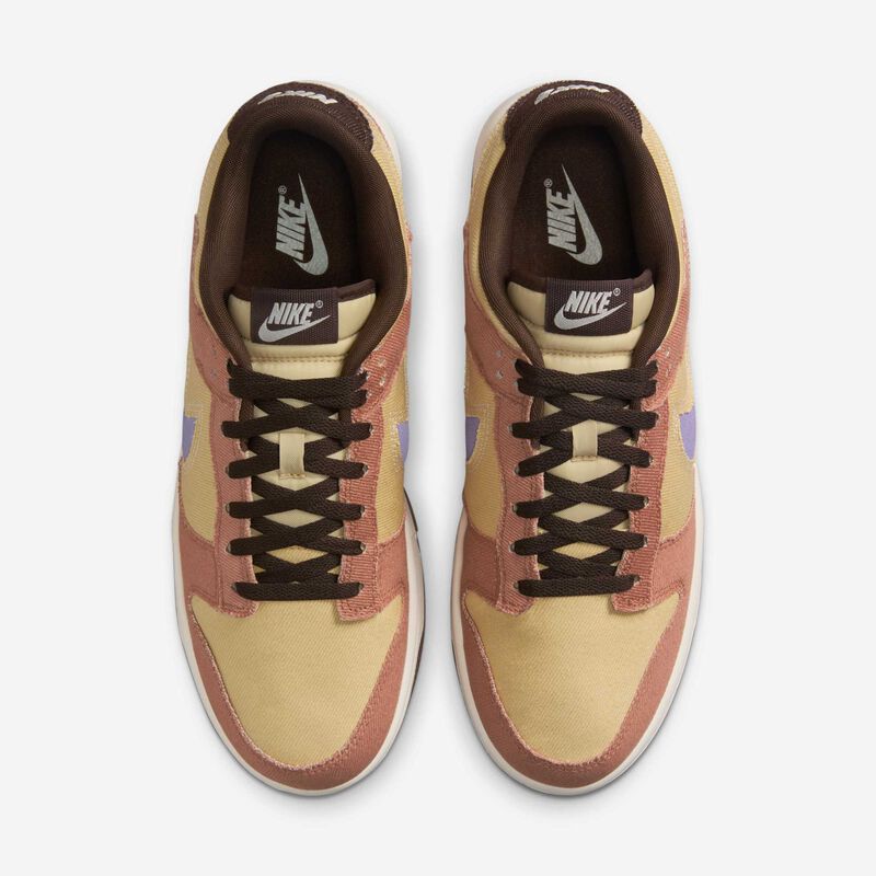 Nike Dunk Low Retro SE, Arcilla Espolvoreada/Oro De Equipo/Castaño Barroco/Ametista Polvorienta, hi-res