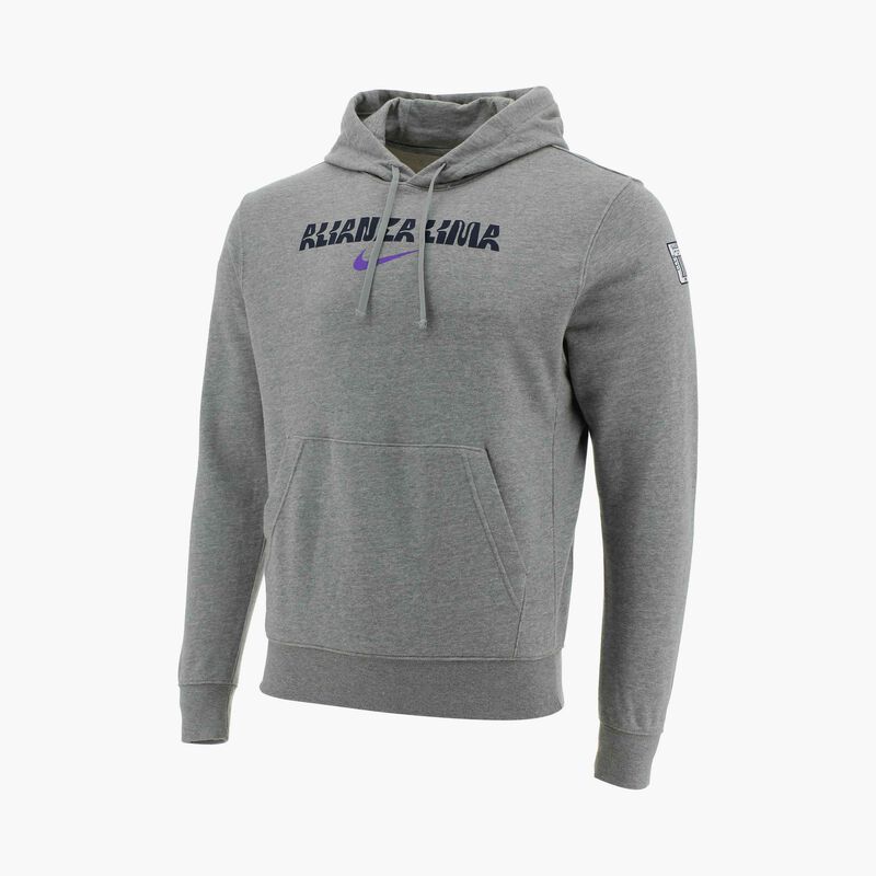 Nike Alianza Lima Academy Pro 2025, Gris Oscuro Jaspeado/Azul Vacío/Púrpura Psíquico, hi-res