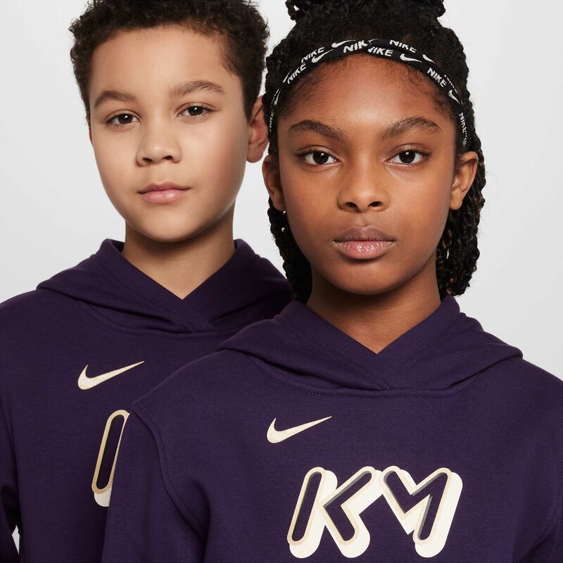 Kylian Mbappé Club Fleece, Morado Grandioso/Marfil Pálido/Oro Metalizado, hi-res