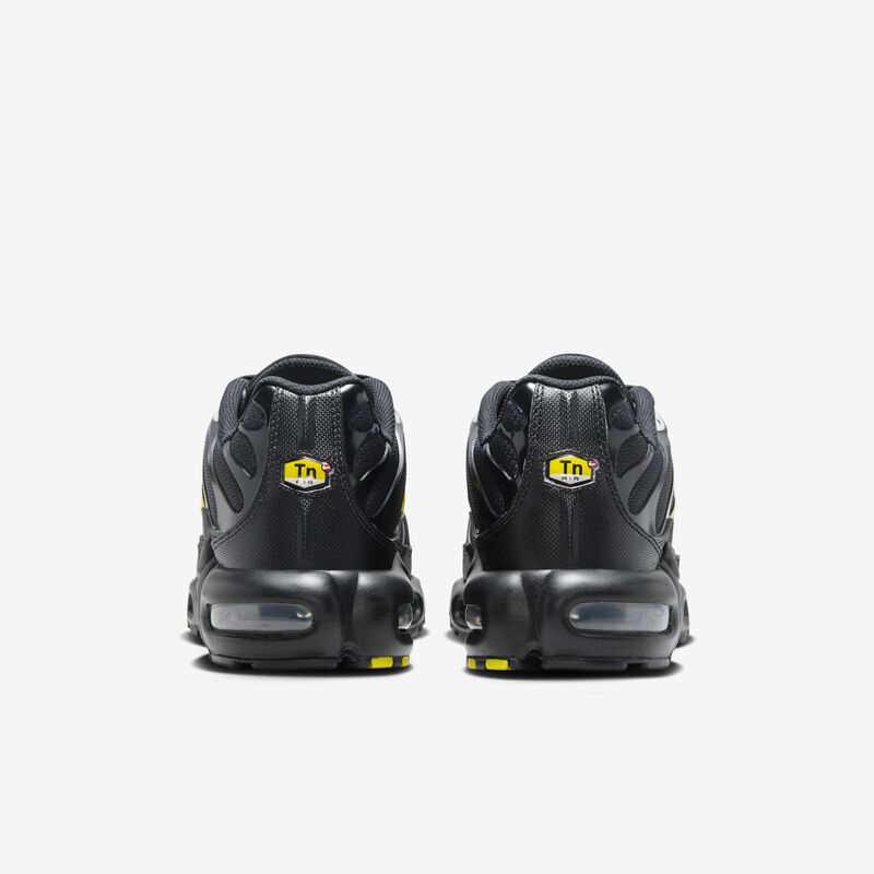 Nike Air Max Plus, Negro/Amarillo Opti-Gris Lobo, hi-res