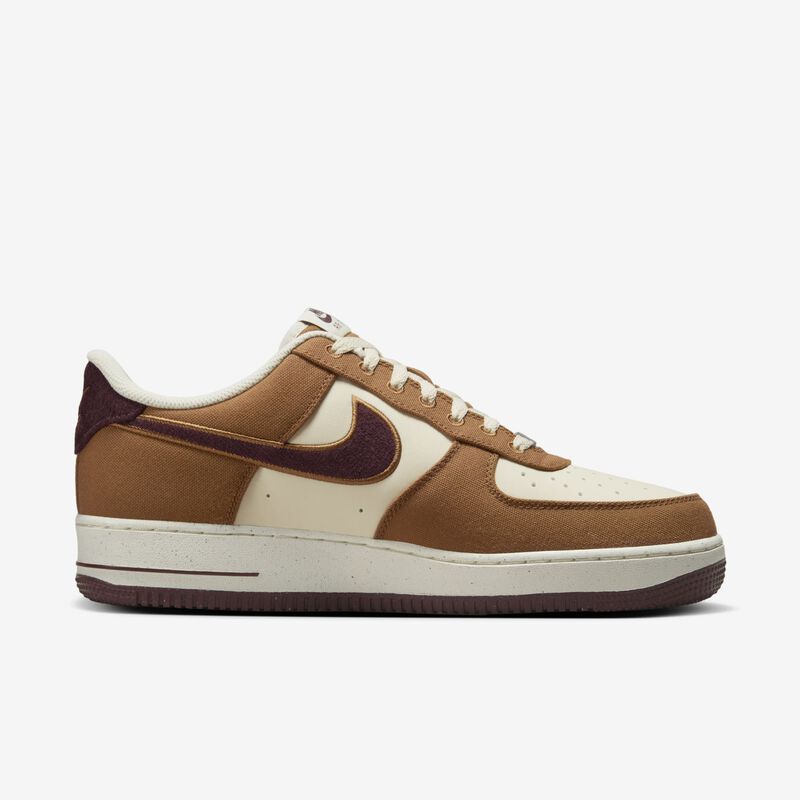 Nike Air Force 1 '07 LV8, Tostado Británico Claro/Leche De Coco/Marrón Oscuro Goma/Burdeos Enérgico, hi-res