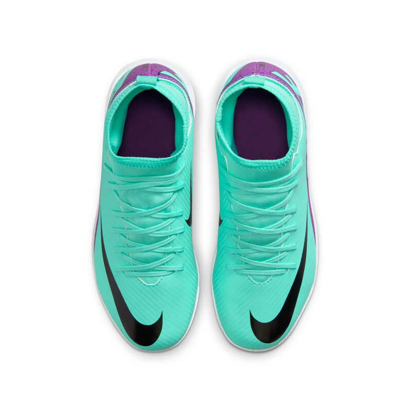 Nike Jr. Mercurial Superfly 9 Club, Hiperturquesa/Negro/Blanco/Sueño fucsia, hi-res