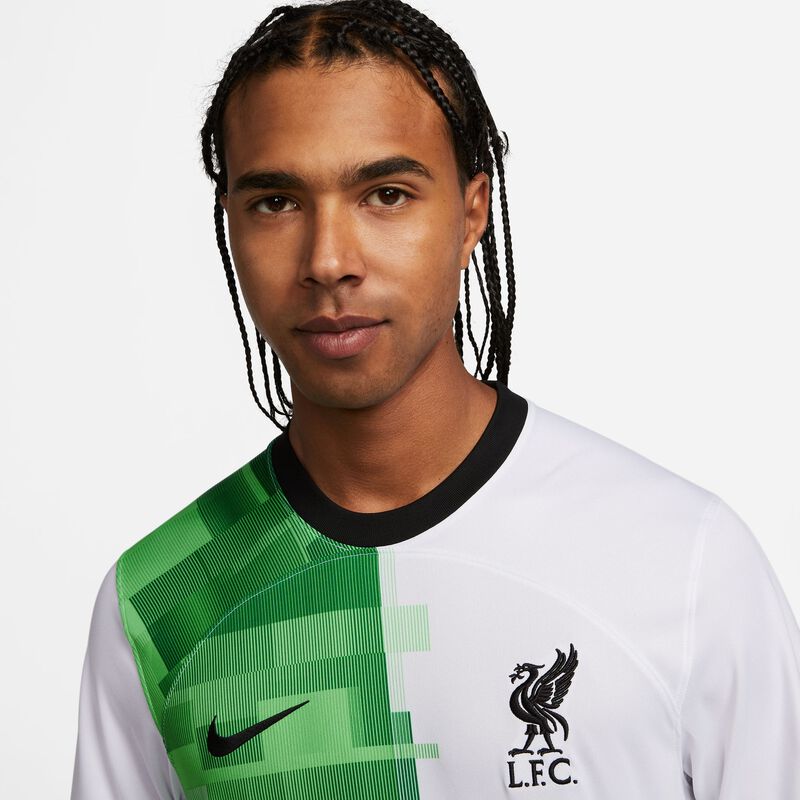 Liverpool FC visitante 2023/24 Stadium, Blanco/Chispa Verde/Negro, hi-res