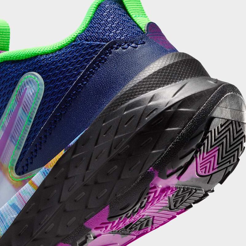 Nike Team Hustle D 12, Azul vacío/Negro/Verde strike/Morado vivo, hi-res