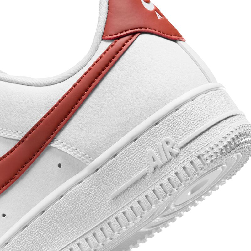 Nike Air Force 1 '07, Blanco/Naranja Rugoso, hi-res