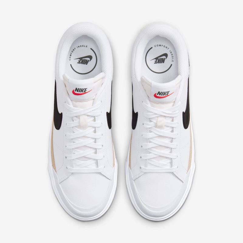 Nike Court Legacy Lift, Blanco/Negro-Cáñamo-Naranja, hi-res