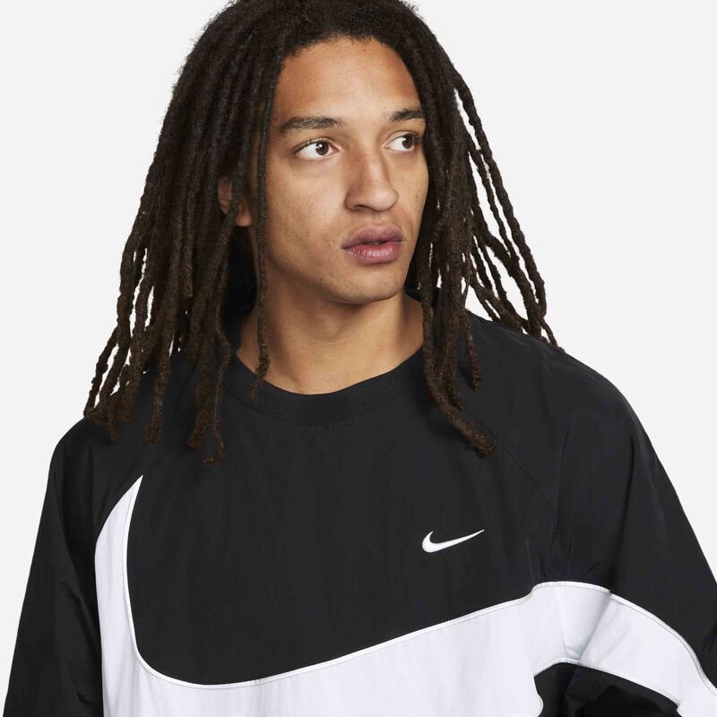 Nike Swoosh, Negro/Blanco/Blanco, hi-res