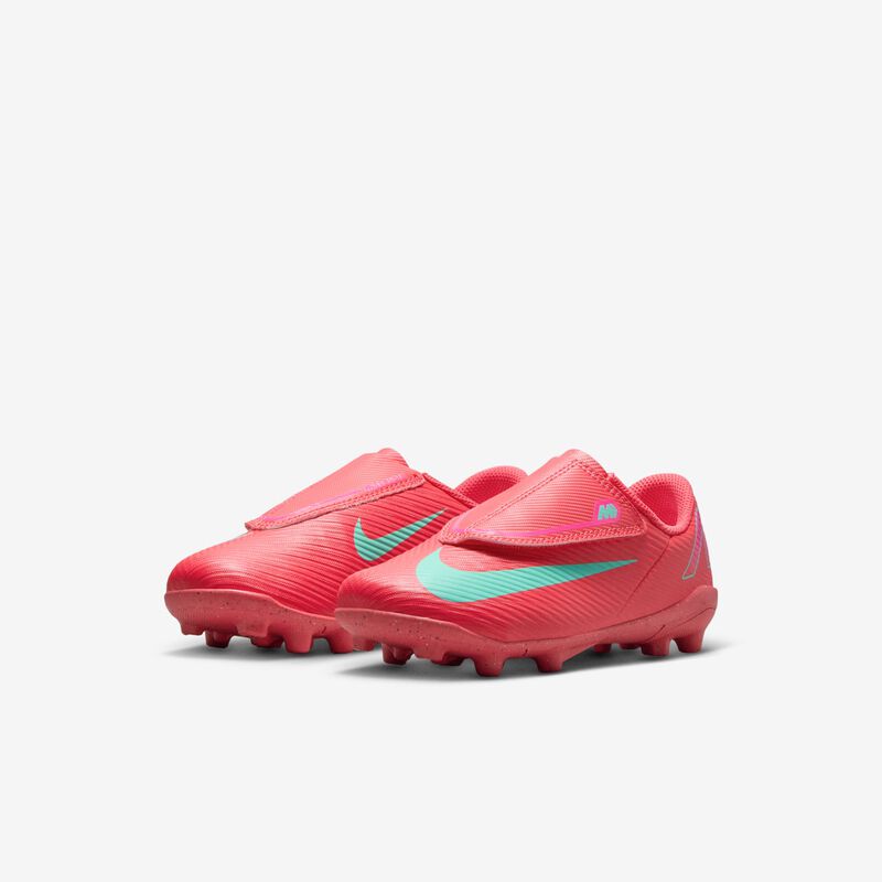 Nike Jr. Mercurial Vapor 16 Club, Brasa Resplandor/Verde Aurora, hi-res