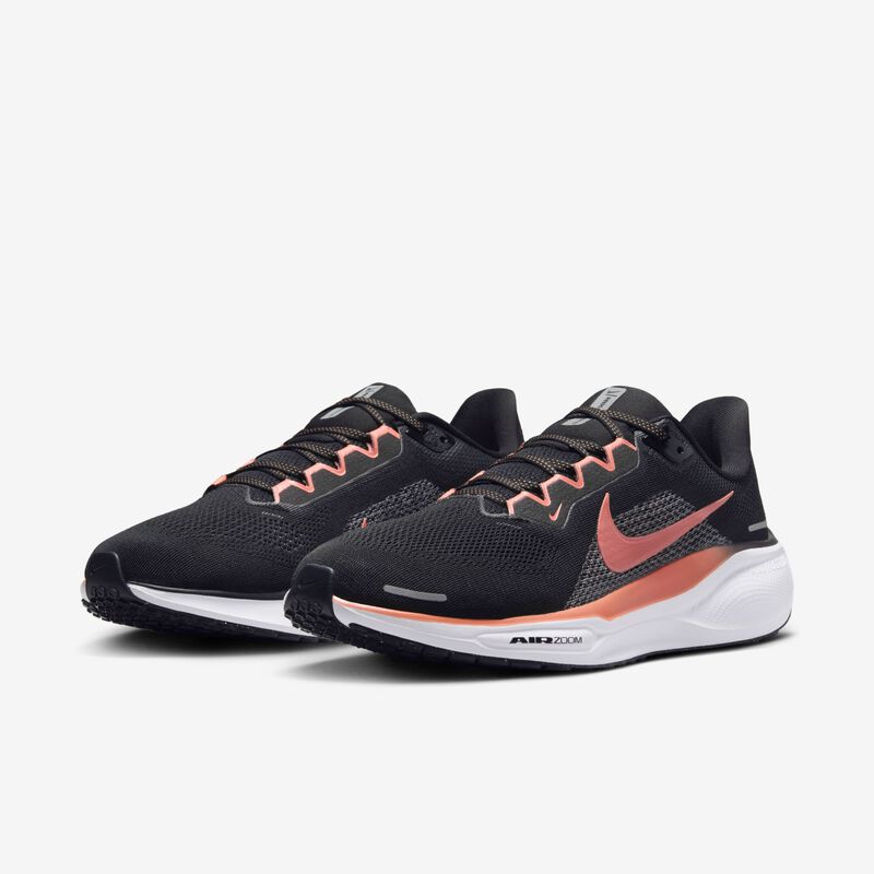 Nike Pegasus 41, Negro/Lt Wild Mango-Gris Frío-Blanco, hi-res