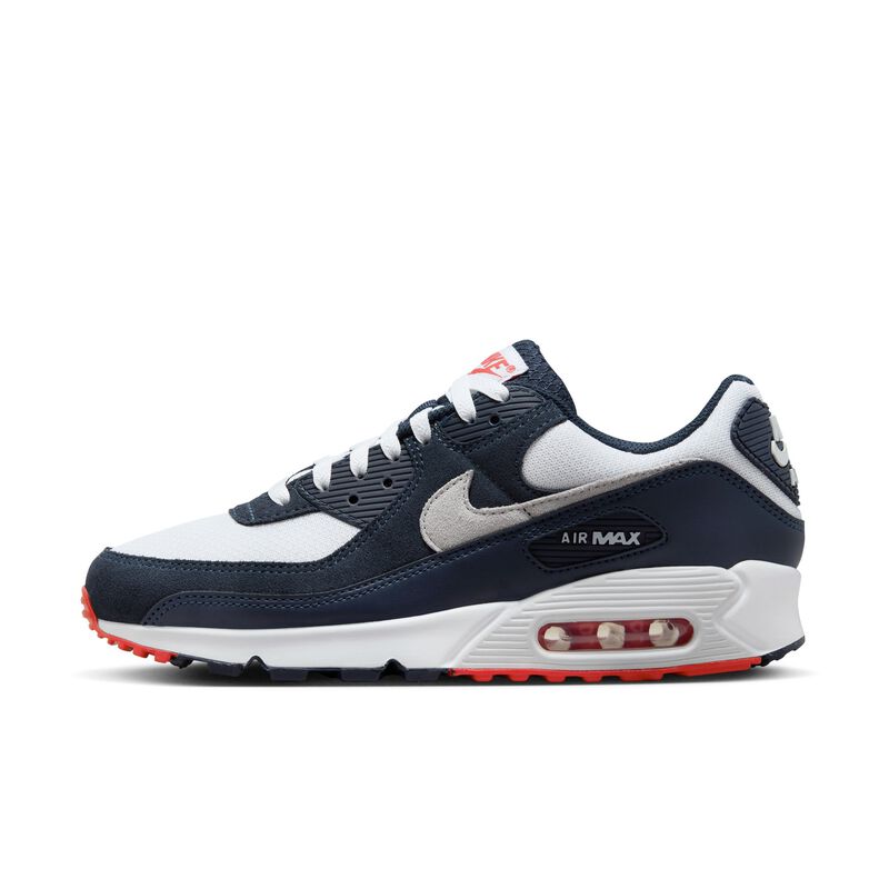 Nike Air Max 90, Obsidiana/Blanco/Rojo pista/Platino puro, hi-res