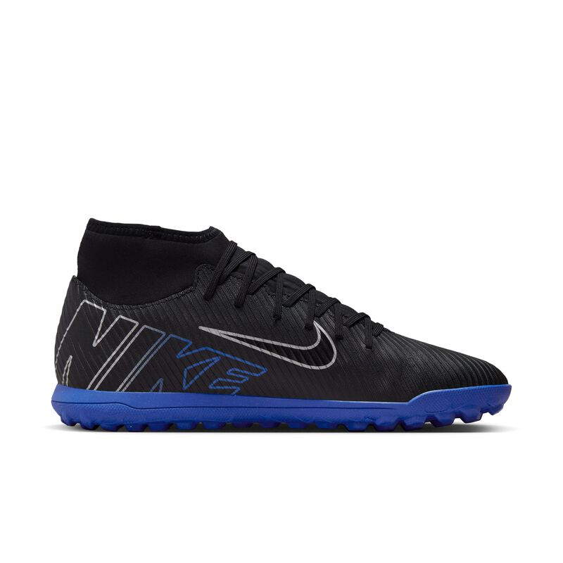 Nike Mercurial Superfly 9 Club TF, Negro/Hiperroyal/Cromo, hi-res