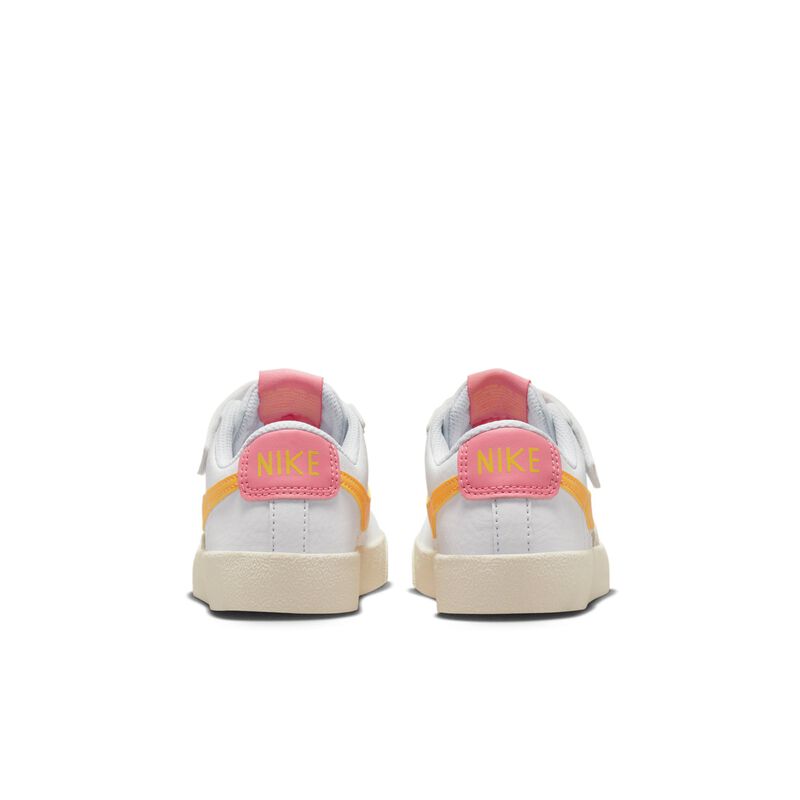 Nike Blazer Low '77, Blanco/Vela/Naranja láser/Oro topacio, hi-res
