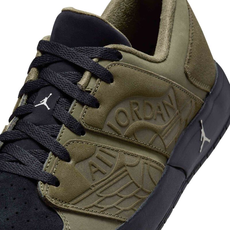 Jordan Nu Retro 1 Low, Oliva Medio/Negro/Hueso Claro-Antracita, hi-res