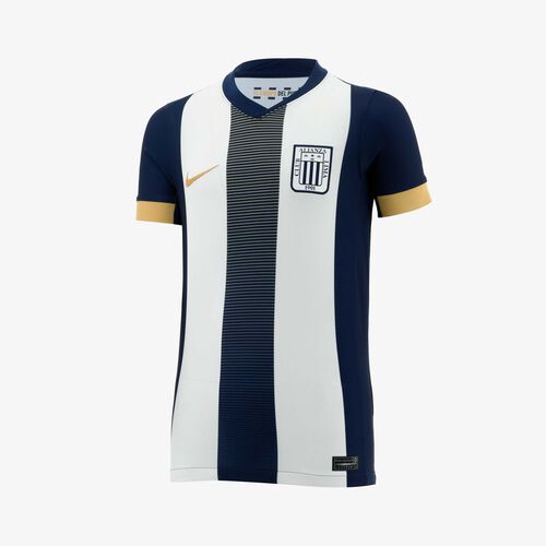 Nike Camiseta Niño Alianza Lima 2025 Local, Azul Noche/Blanco/Dorado, hi-res