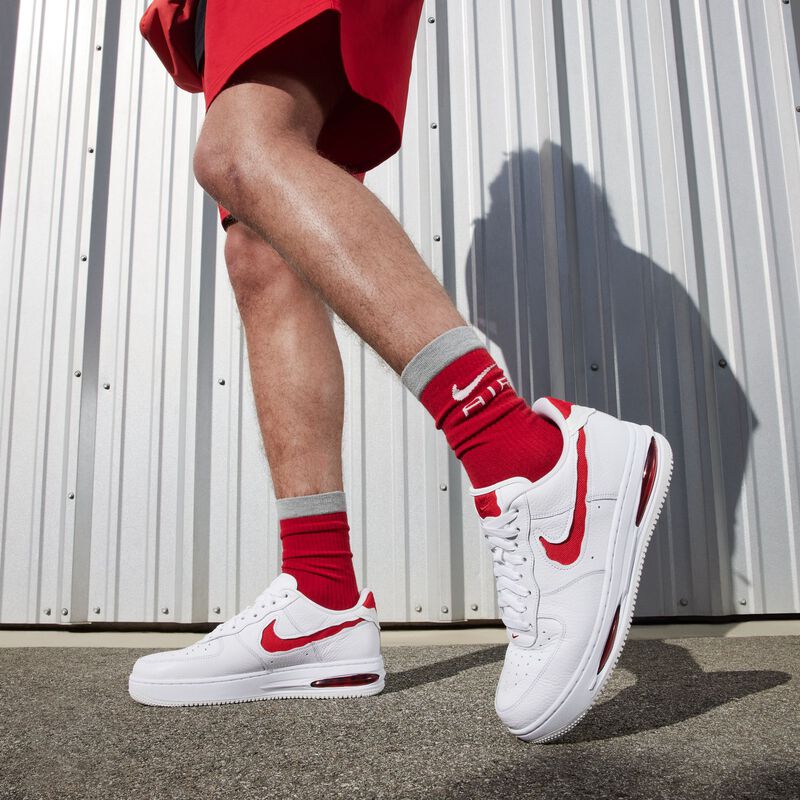 Nike Air Force 1 Low EVO, Blanco/Rojo Universitario-Blanco Cumbre, hi-res