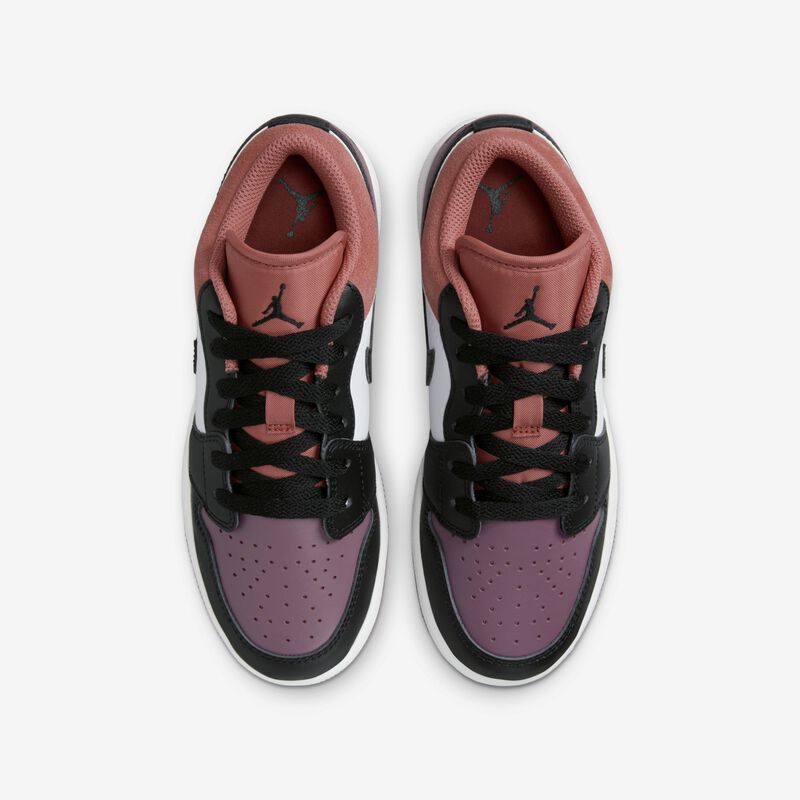 Air Jordan 1 Low SE, Blanco/Naranja Sky J/Malva Sky J/Negro, hi-res