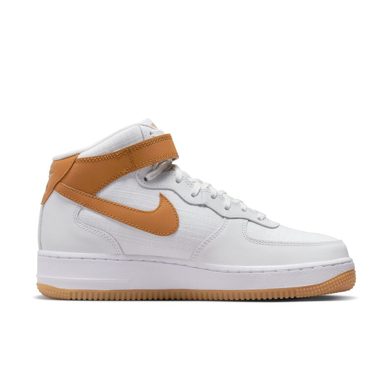 Nike Air Force 1 '07 Mid, Blanco Cumbre/Blanco Cumbre/Blanco/Ocre del desierto, hi-res