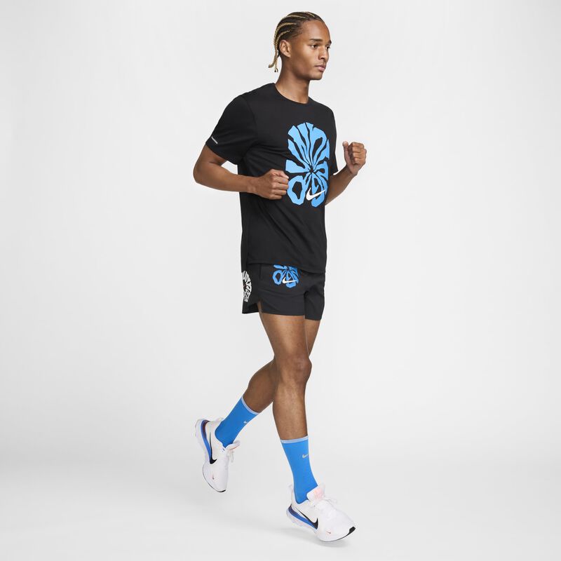 Nike Stride Run Energy, Negro/Negro/Azul Foto Claro, hi-res
