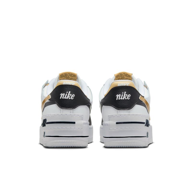 Nike Air Force 1 Shadow, Blanco/Mtlc Oro-Negro, hi-res
