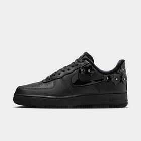 Nike Air Force 1 '07, Negro/Negro apagado/Plata metalizado, hi-res