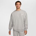 Nike Club Fleece, Gris Oscuro Jaspeado/Gris Humo Claro/Blanco, hi-res