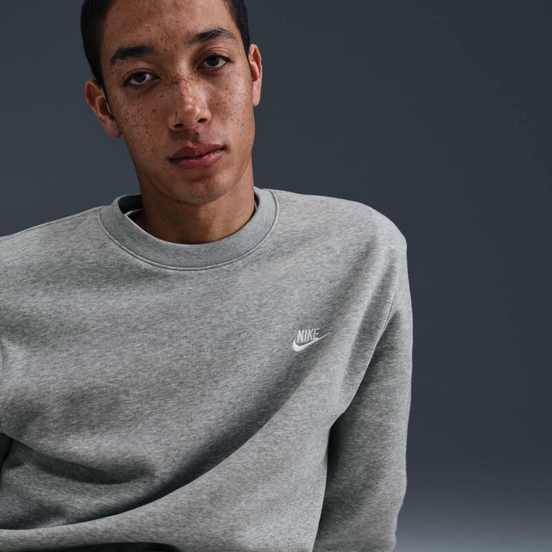 Nike Club, Gris Oscuro Jaspeado/Blanco, hi-res