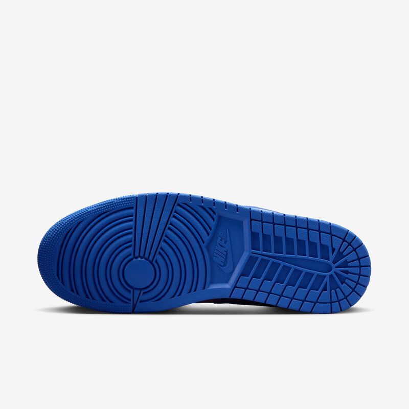 Air Jordan 1 Low, Negro/Blanco-Game Royal-Metalizado Platino, hi-res