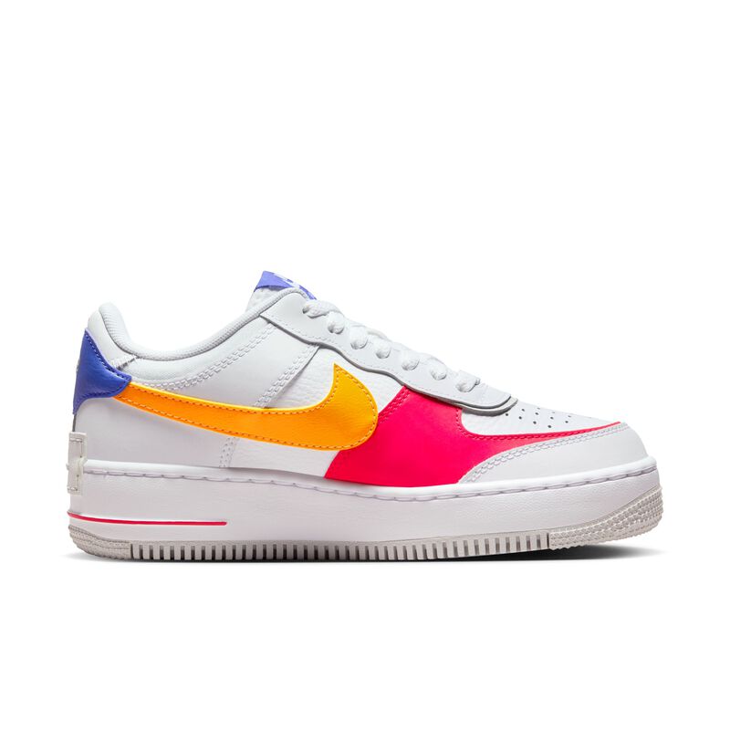 Nike Air Force 1 Shadow, Blanco/Rojo sirena/Polvo fotón/Reloj de sol, hi-res