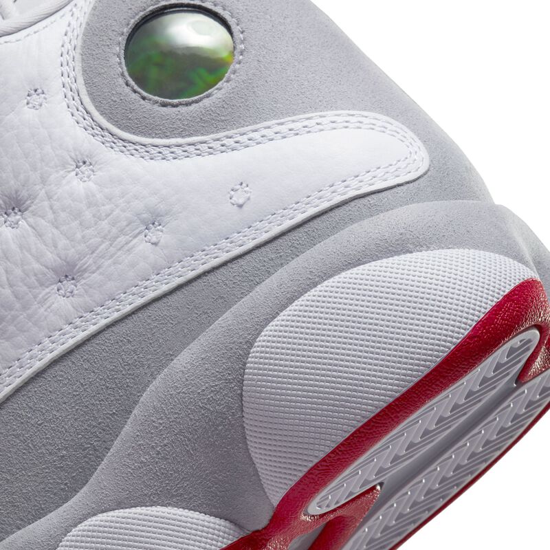 Air Jordan 13 Retro, Blanco/Gris lobo/Rojo, hi-res