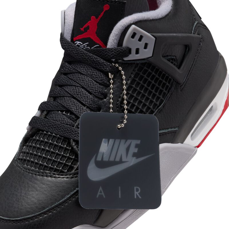 Air Jordan 4 Retro "Bred Reimagined", Negro/Gris cemento/Blanco cumbre/Rojo fuego, hi-res