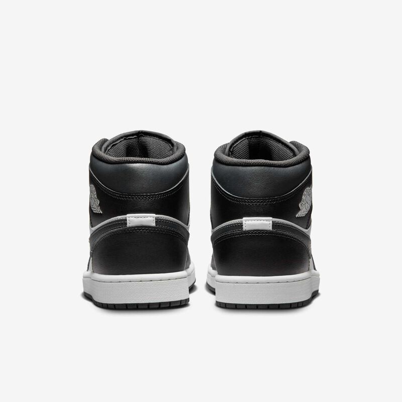 Air Jordan 1 Mid, Negro/Blanco Cumbre/Sombrío Apagado, hi-res