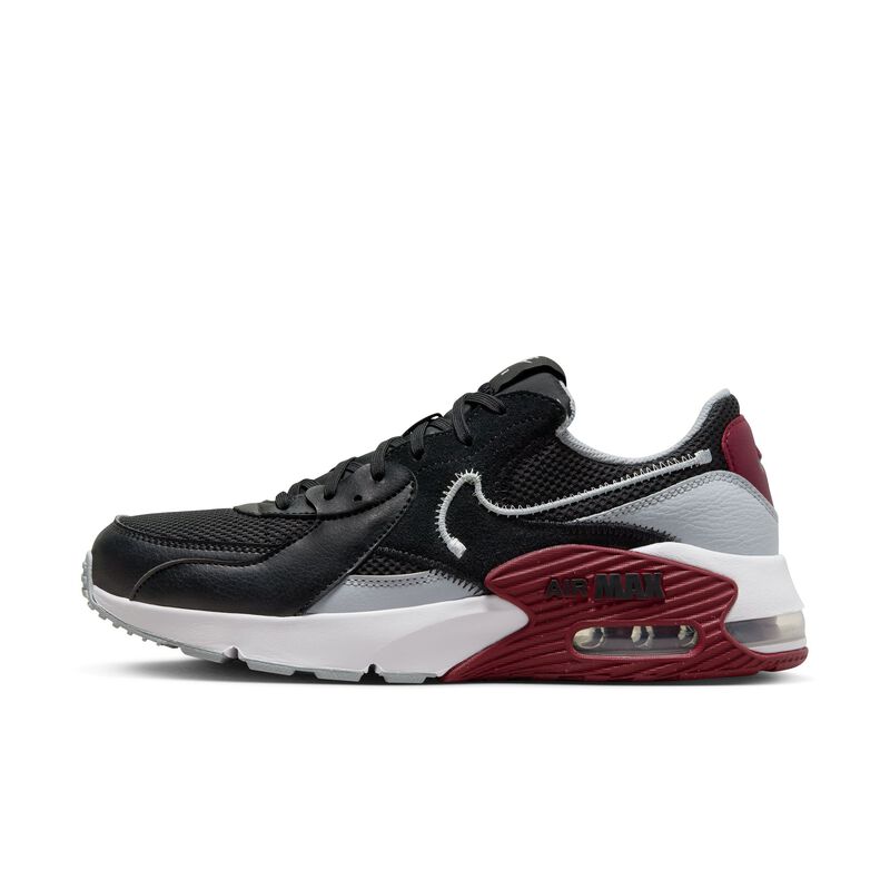 Nike Air Max Excee, Negro/Rojo team/Negro/Gris lobo, hi-res