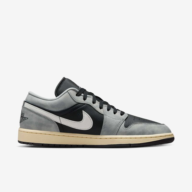 Air Jordan 1 Low SE, Gris humo claro/Vela/Muselina/Negro, hi-res