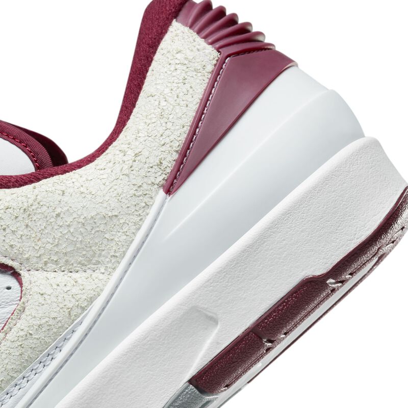 Air Jordan 2 Retro Low, Blanco/Gris Acero Claro/Rojo Cerezo, hi-res