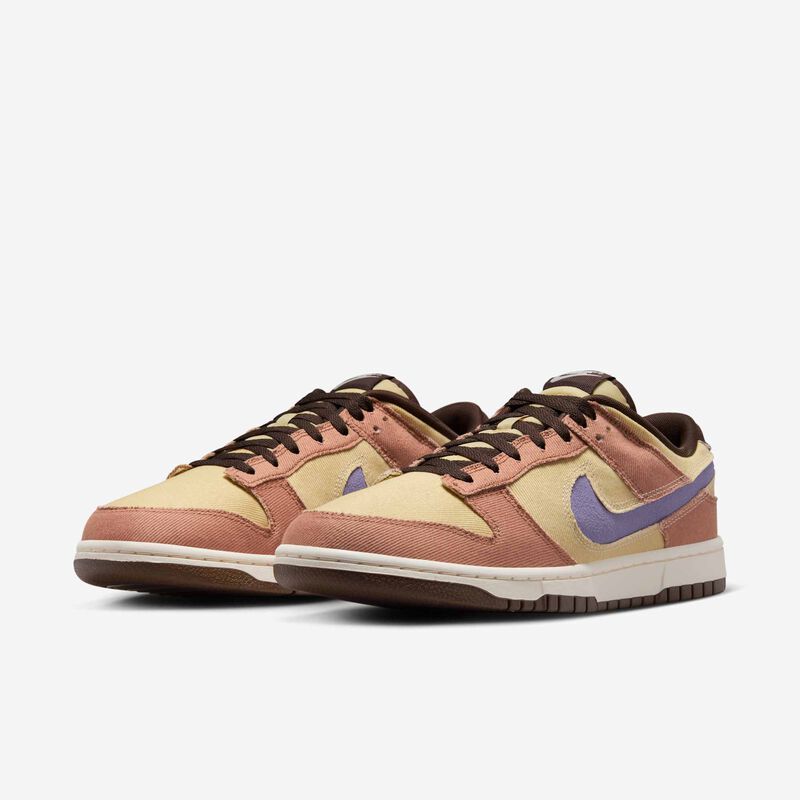 Nike Dunk Low Retro SE, Arcilla Espolvoreada/Oro De Equipo/Castaño Barroco/Ametista Polvorienta, hi-res