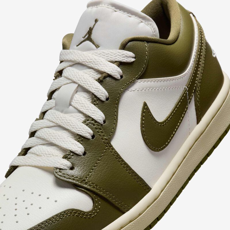 Air Jordan 1 Low, Vela/Leche De Coco/Oliva Medio, hi-res