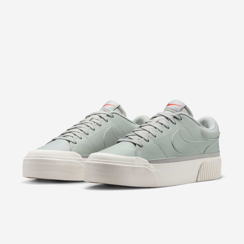 Nike Court Legacy Lift, Plata Claro/Vela/Rojo Picante/Pluma, hi-res