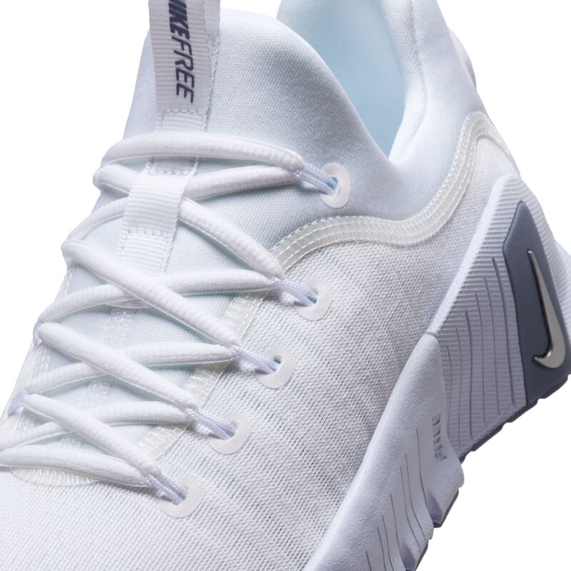 Nike Free Metcon 6, Blanco/Azul medio/Plata metalizado, hi-res