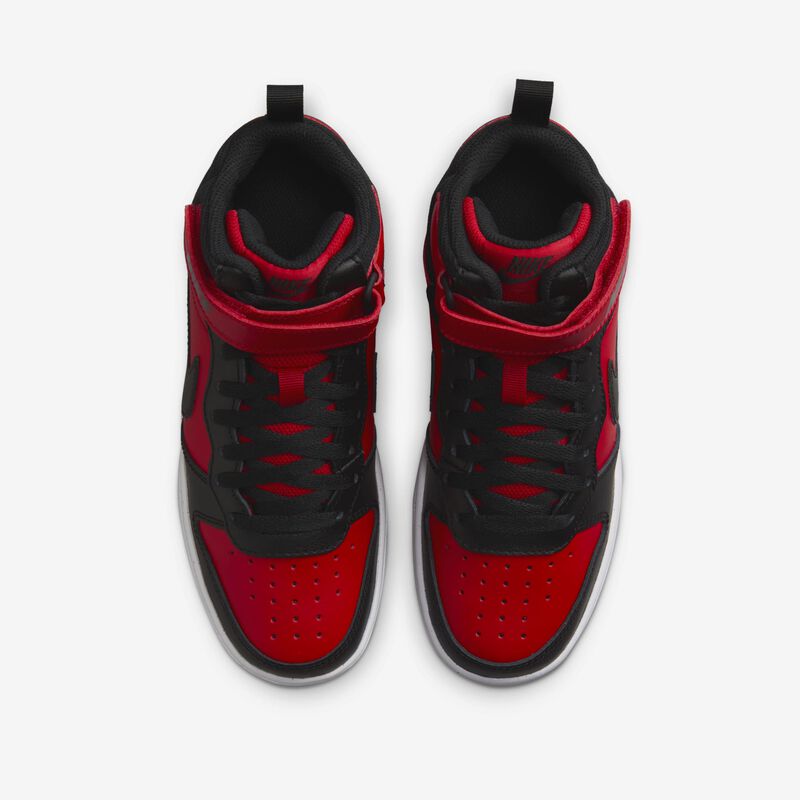 Nike Court Borough Mid 2, Rojo Universitario/Blanco/Negro, hi-res