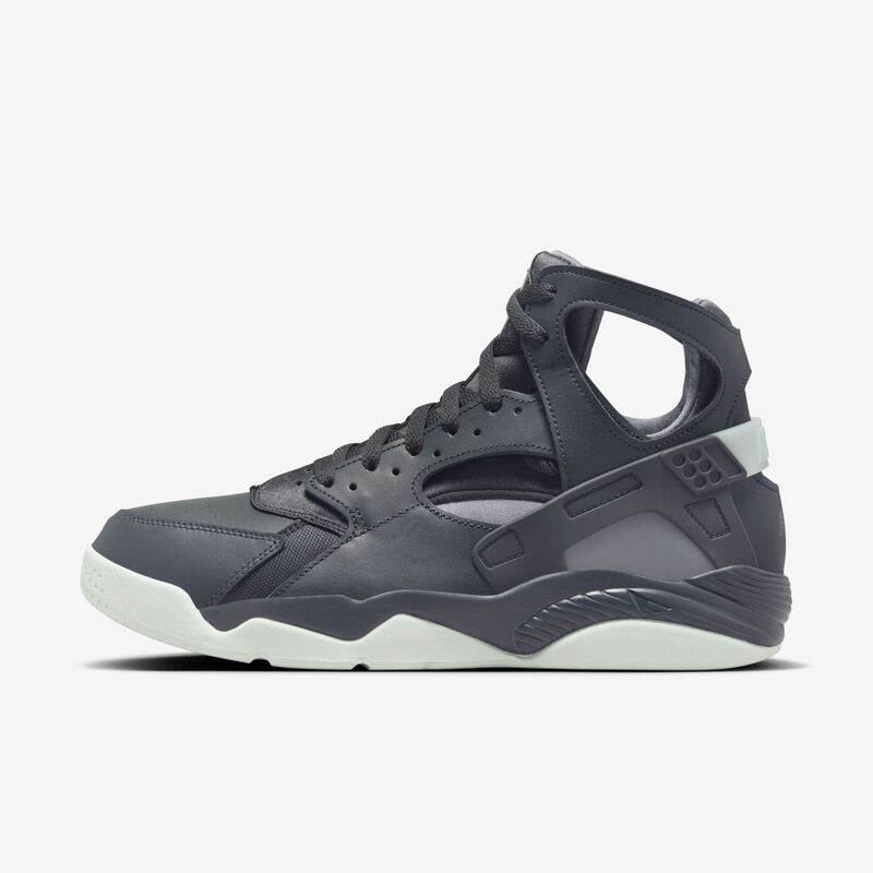 Nike Air Flight Huarache, Gris Oscuro Humo/Verde Apenas-Gris Frio, hi-res