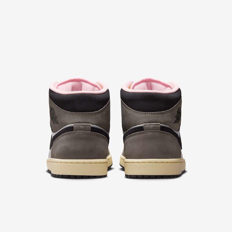 Air Jordan 1 Mid SE, Blanco/Cueva/Sulfuro oscuro/Gris aceite, hi-res