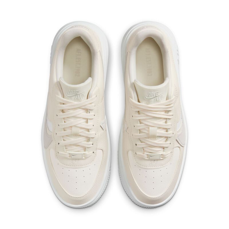 Nike Air Force 1 PLT.AF.ORM, Marfil pálido/Marrón ocre claro/Blanco/Blanco Cumbre, hi-res