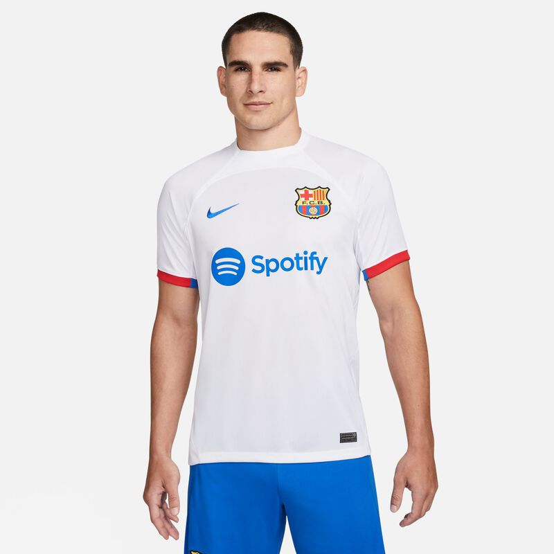 FC Barcelona visitante 2023/24 Stadium, Blanco/Azul Royal/Rojo Universitario/Azul Royal, hi-res