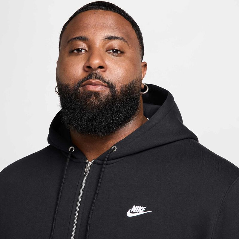 Nike Club, Negro/Negro/Blanco, hi-res