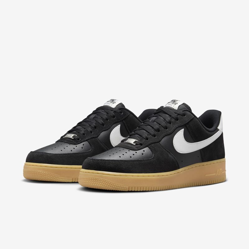 Nike Air Force 1 '07 LV8, Negro/Blanco Cumbre-Marrón Claro Chicle, hi-res