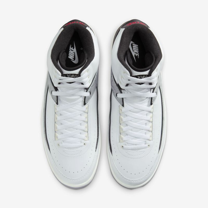 Air Jordan 2 Retro "Python", Blanco/Negro/Vela/Fuego Rojo, hi-res