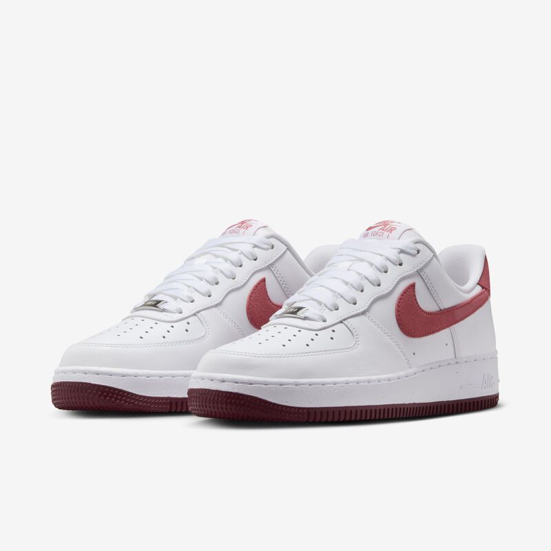 Nike Air Force 1 '07, Blanco/Rojo del Equipo/Rojo Dragón/Adobe, hi-res
