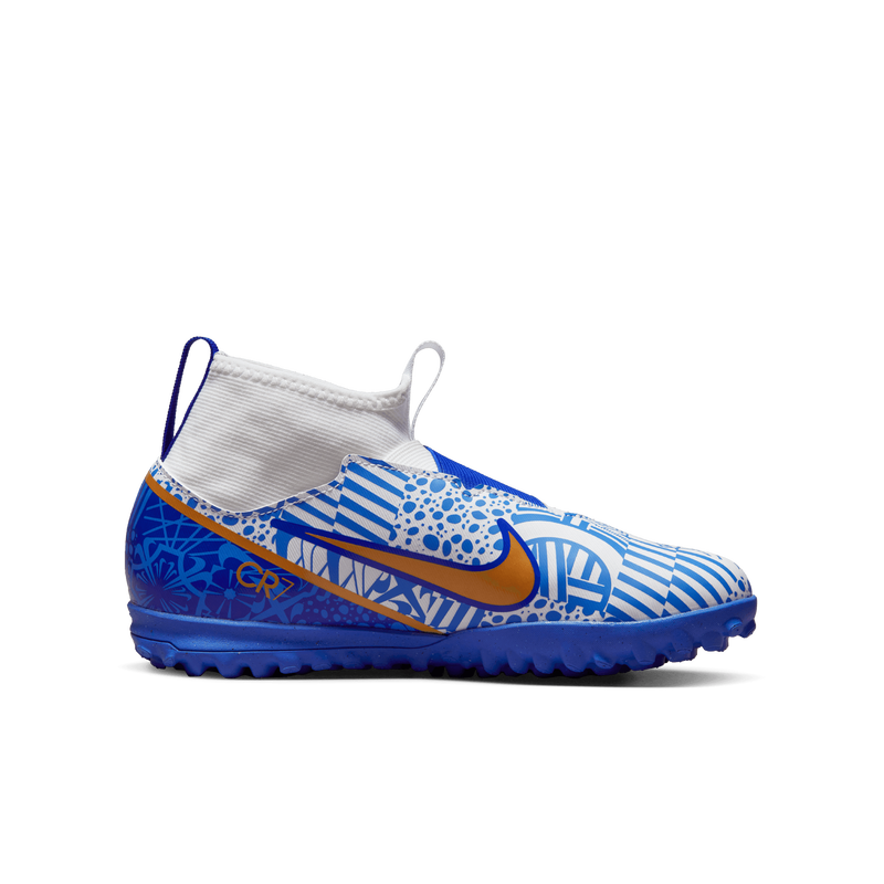 Nike Jr. Zoom Mercurial Superfly 9 Academy CR7 TF, BLANCO, hi-res
