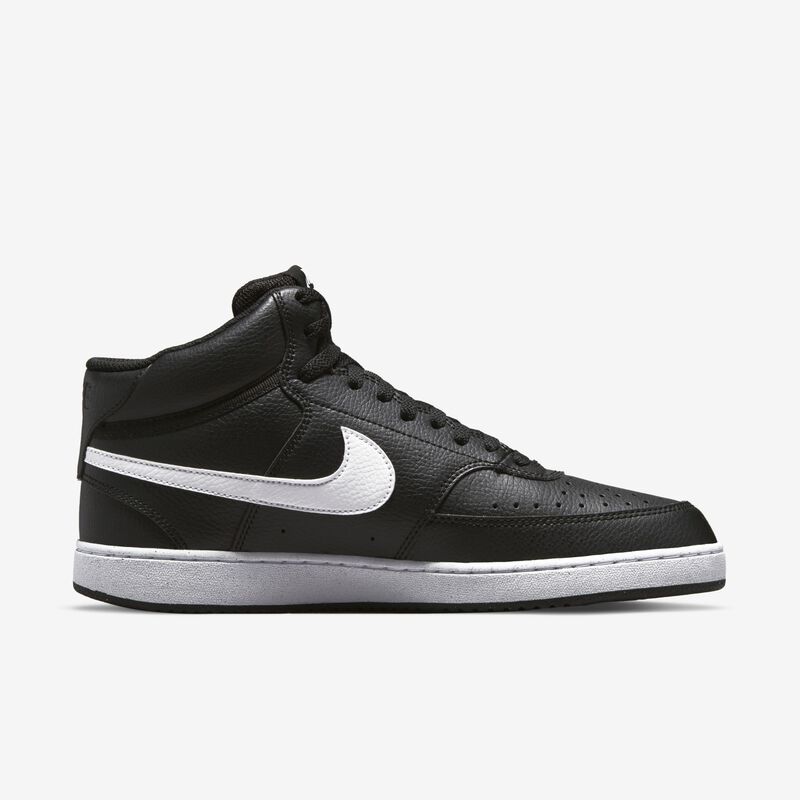 Nike Court Vision Mid Next Nature, Negro/Negro/Blanco, hi-res