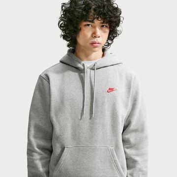 Nike Club, Gris oscuro jaspeado/Gris humo claro/Rojo universitario, hi-res